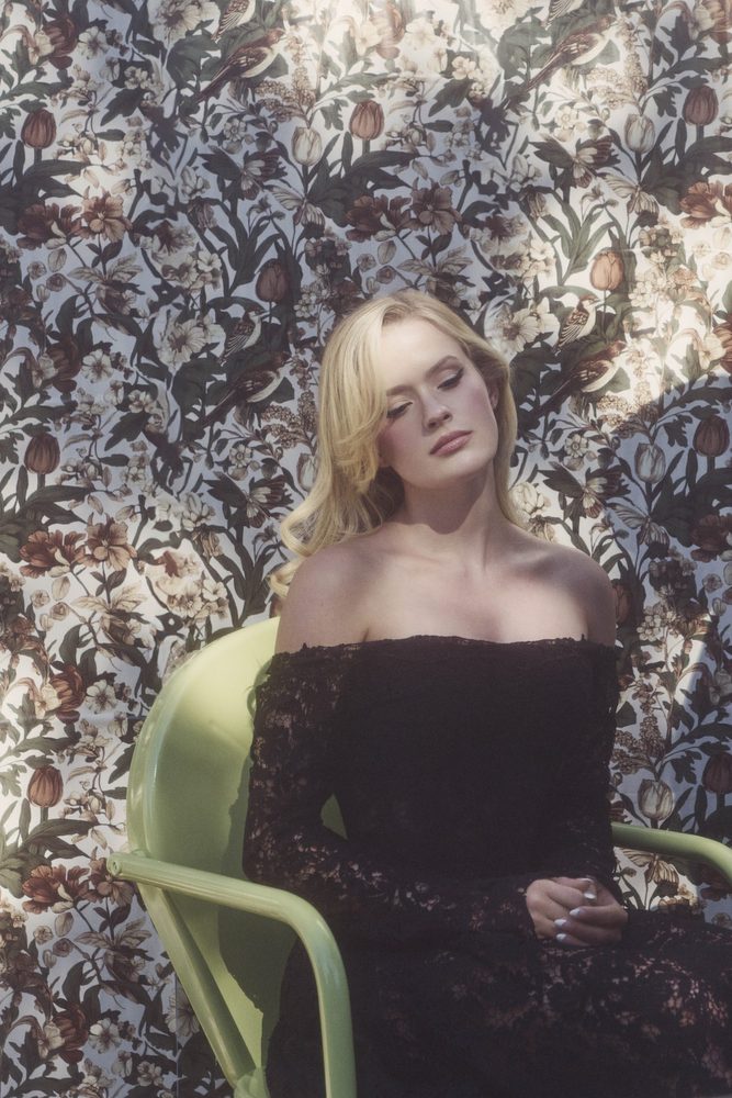 Ava Phillippe Legs Cleavage Sheer Dress Shoot