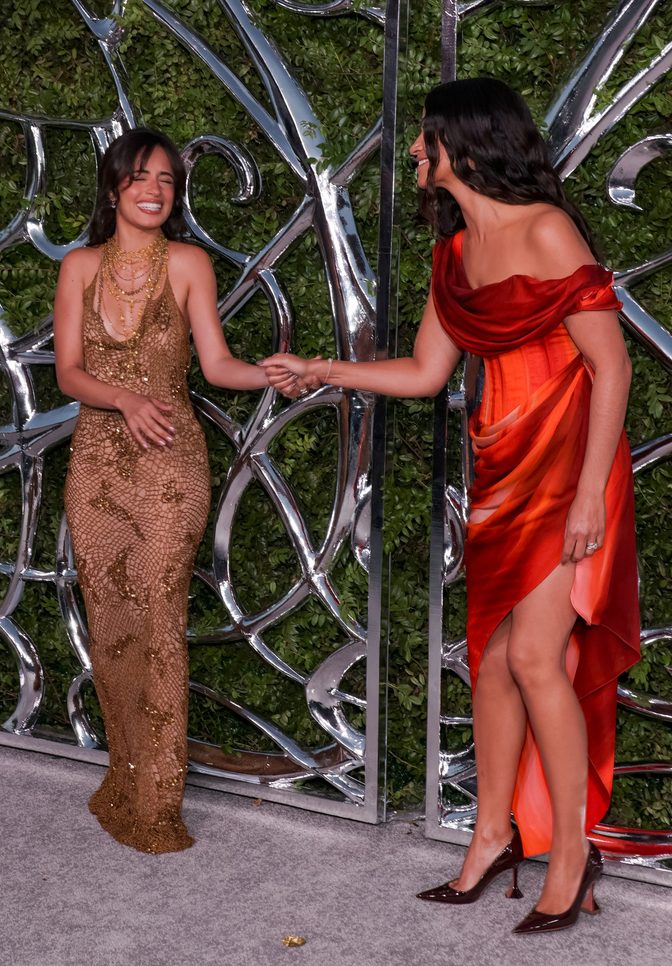 Camila Cabello Sheer Gold Gown Lucas Museum Opening