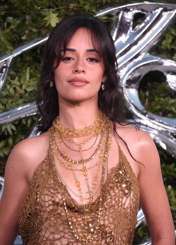 Camila Cabello Sheer Gold Gown Lucas Museum Opening