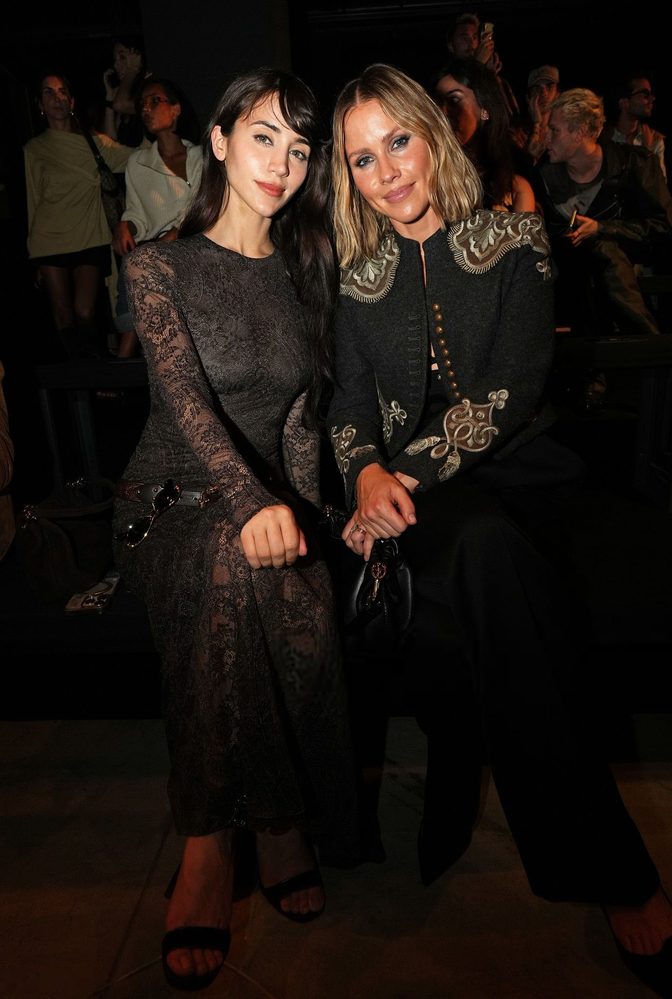 Caylee Cowan See Through Lace Boobs Ass Etro Milan Show
