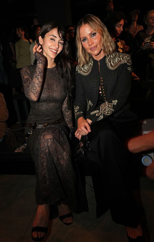 Caylee Cowan See Through Lace Boobs Ass Etro Milan Show