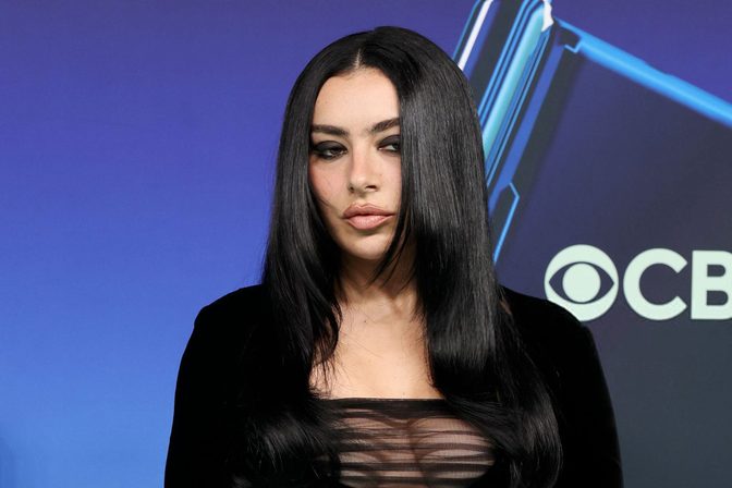 Charli Xcx Braless Nipslip Sheer Top Vmas