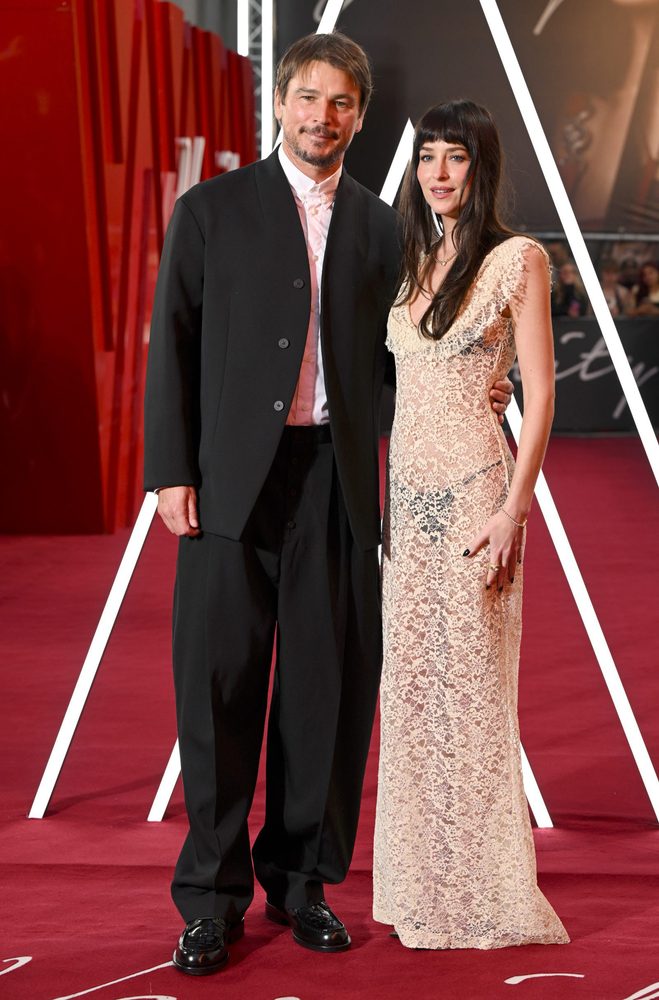 Dakota Johnson See Through Lace Black Lingerie Verity Premiere
