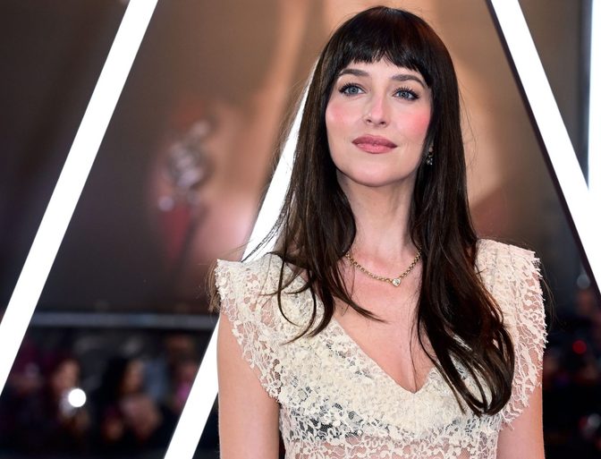 Dakota Johnson See Through Lace Black Lingerie Verity Premiere