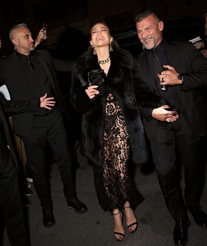 Jennifer Lopez Big Booty Sheer Lace Thong Dolce Gabbana After Party