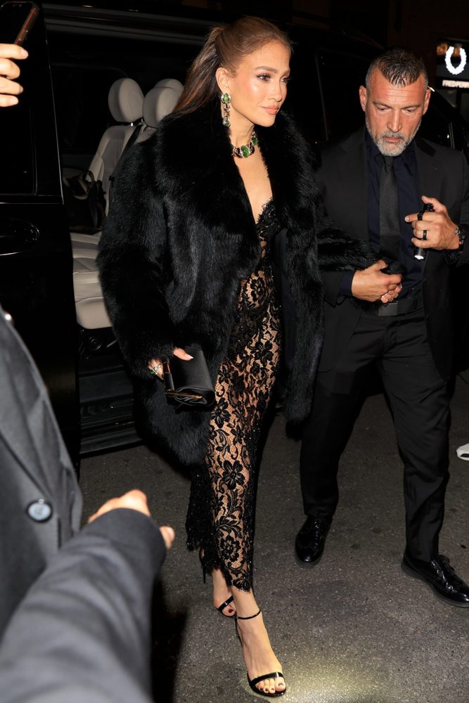 Jennifer Lopez Big Booty Sheer Lace Thong Dolce Gabbana After Party