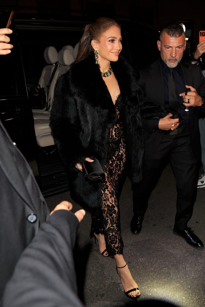 Jennifer Lopez Big Booty Sheer Lace Thong Dolce Gabbana After Party