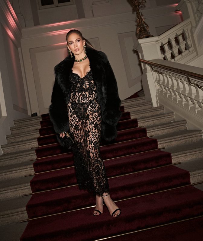 Jennifer Lopez Big Booty Sheer Lace Thong Dolce Gabbana After Party