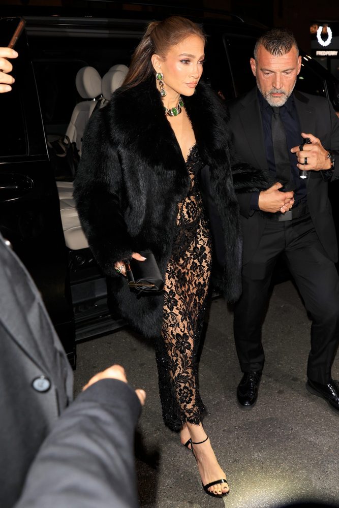 Jennifer Lopez Big Booty Sheer Lace Thong Dolce Gabbana After Party