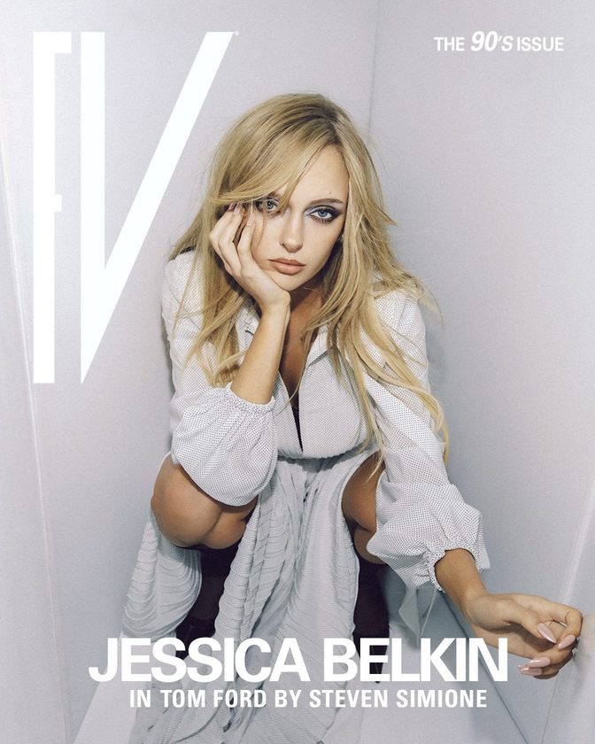 Jessica Belkin Sheer Black Lace Fv Magazine 90s Issue