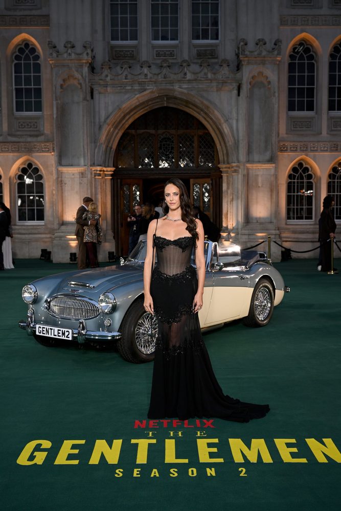 Kaya Scodelario Sheer Corset Dress London Premiere