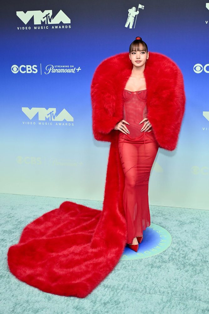 Lisa Round Booty Fishnet Tights Platform Boots Vmas