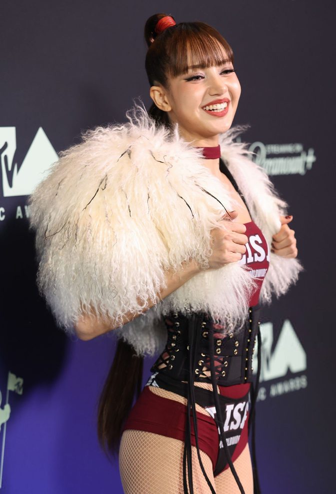 Lisa Round Booty Fishnet Tights Platform Boots Vmas