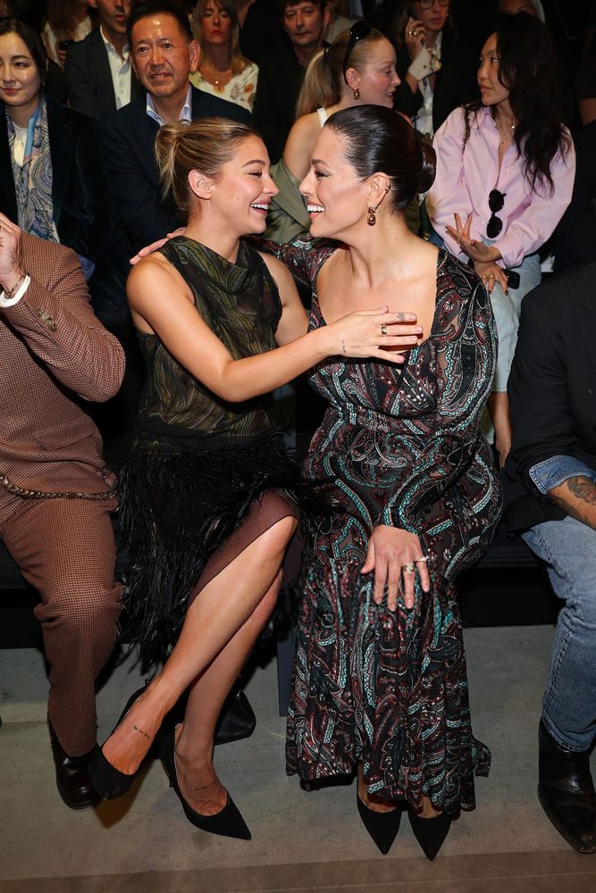 Madelyn Cline Sheer Paisley Feather Dress Etro Milan
