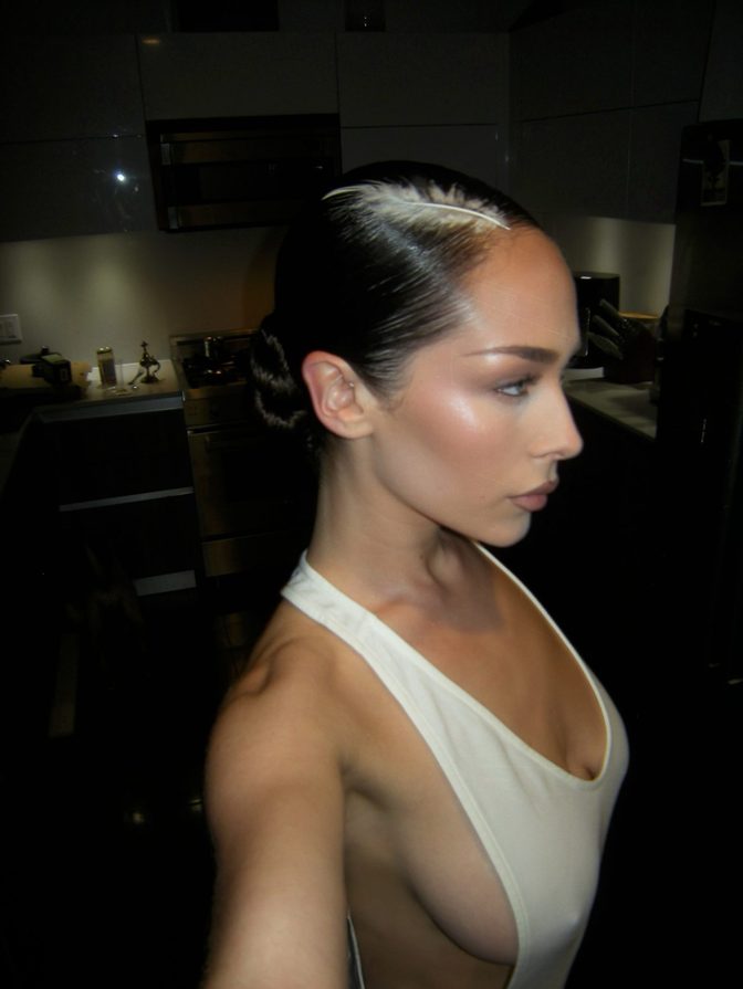 Maeta Tight White Jumpsuit Cleavage Ass Open Back