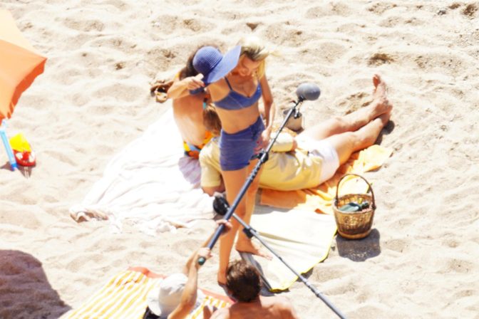 Margot Robbie Blue Denim Bikini Saint Tropez Oceans Set