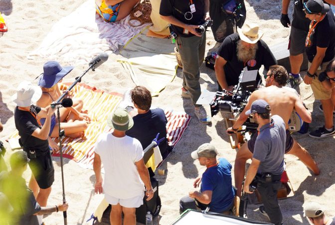 Margot Robbie Blue Denim Bikini Saint Tropez Oceans Set