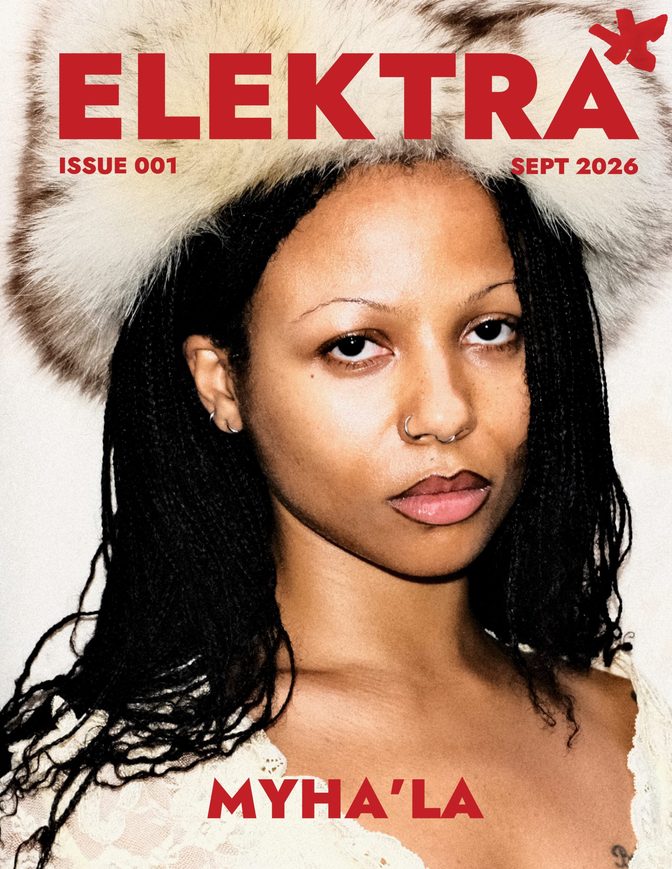 Myhala Sheer Lace Braless Nipples Elektra Magazine Cover