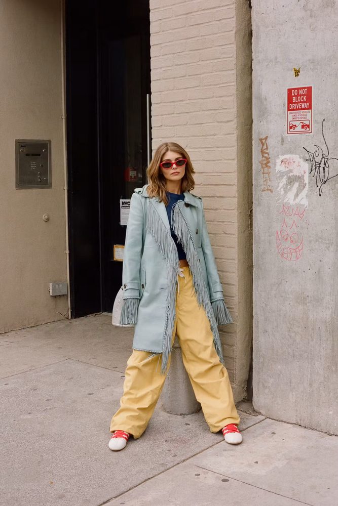 Olivia Jade Braless Denim Booty Chaps Bustle