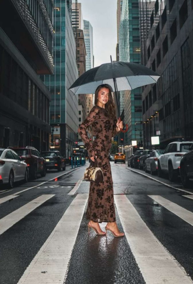 Presley Elise Floral Mesh Dress Marsak Campaign Grand Central 009