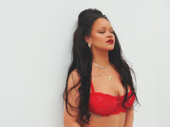 Rihanna Red Lace Lingerie Savage X Fenty