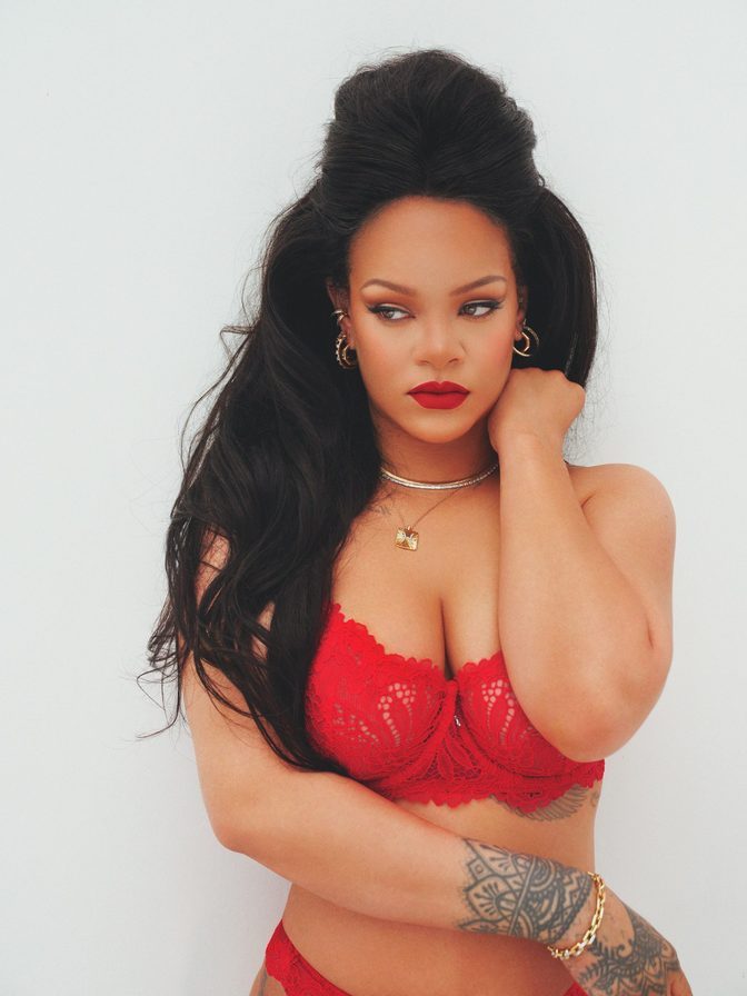 Rihanna Red Lace Lingerie Savage X Fenty