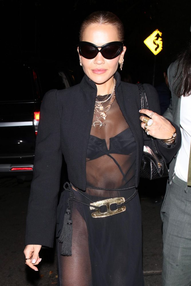 Rita Ora Bare Ass Thong See Through Dress Chateau Marmont