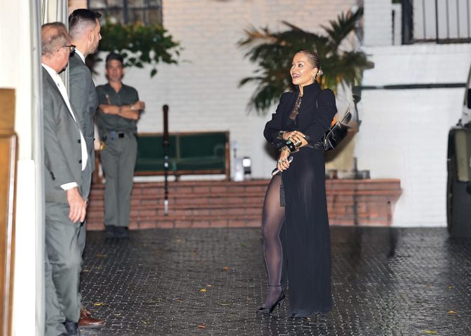 Rita Ora Bare Ass Thong See Through Dress Chateau Marmont