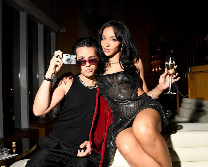 Tinashe Sheer Black Mesh Cutout Dress Popstar Party Nyc