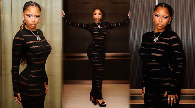Chloe Bailey Flaunts Her Insane Curves in a See-Through Black Dress