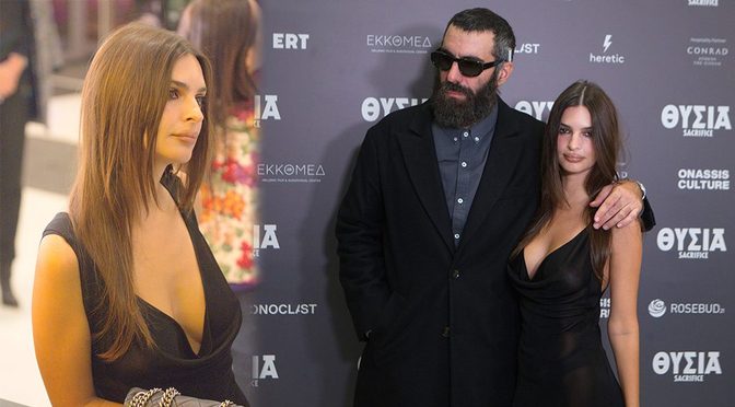 Emily Ratajkowski Flashes Braless Curves in See-Through Dress at Sacrifice Premiere