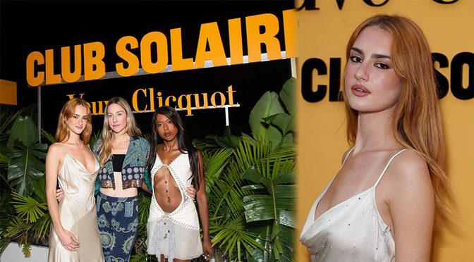 Grace Van Patten Spills Out of a Silky Slip Dress at Veuve Clicquot’s Venice VIP Party