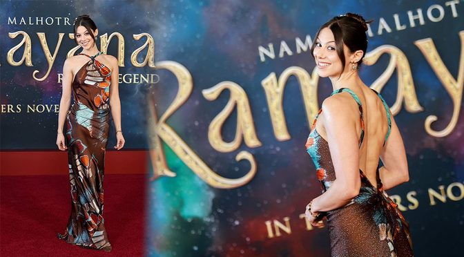 Kira Kosarin Shines on the Red Carpet in a Sleek Open-Back Dress at the Ramayana Premiere