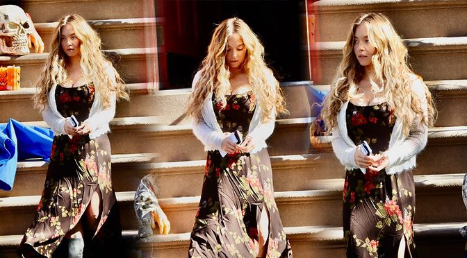 Sydney Sweeney’s Floral Dress Barely Contains Those Curves on the Housemaid’s Secret Set