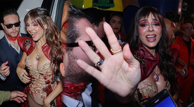 Victoria Justice’s Skeleton Bodice Barely Holds Those Curves at the Love Zombie Bash