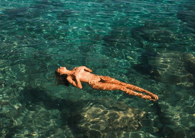 Alessandra Ambrosio Topless Ocean Thong Ass Booty Wet