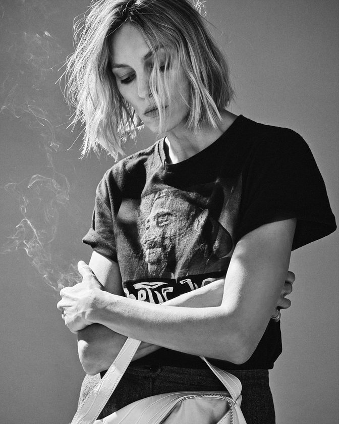 Anja Rubik Topless Sheer Tights Punk Issue Cr Fashion Book