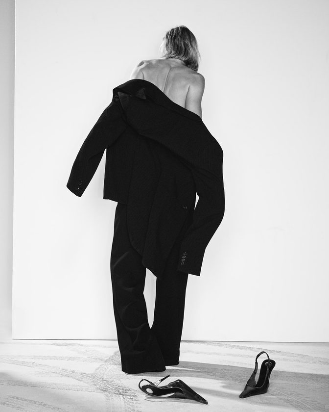 Anja Rubik Topless Sheer Tights Punk Issue Cr Fashion Book