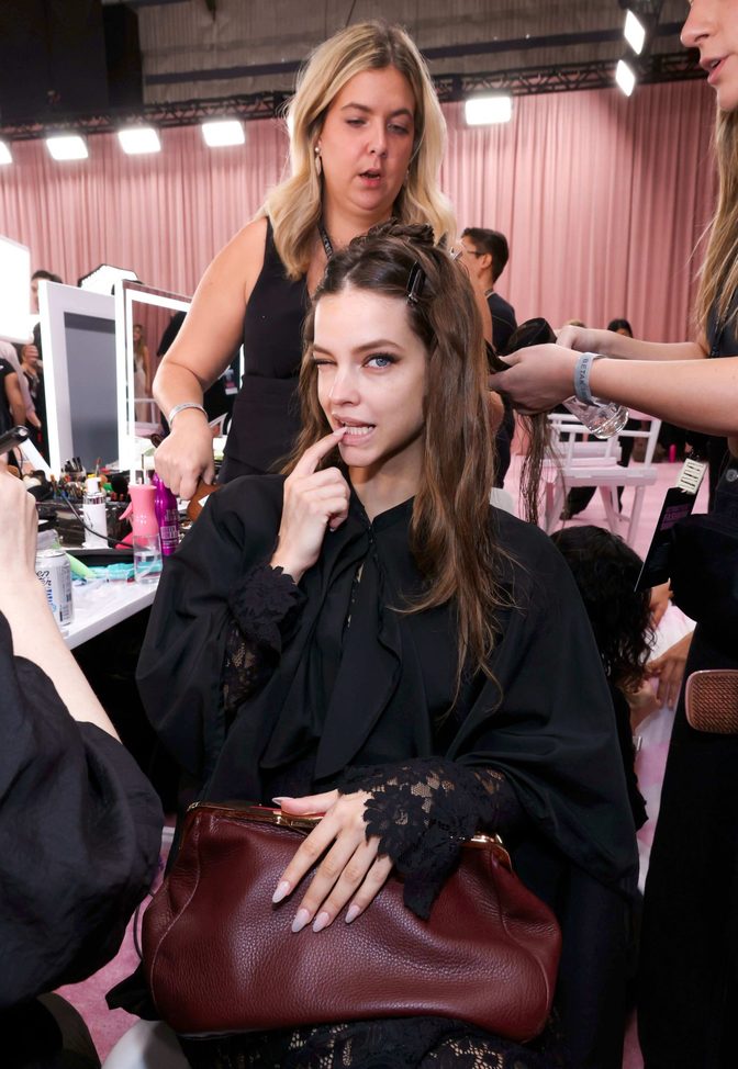 Barbara Palvin Backstage Vs Fashion Show