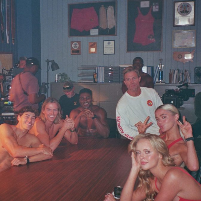Baywatch Reboot Cast Red Swimsuit Venice Beach Heat