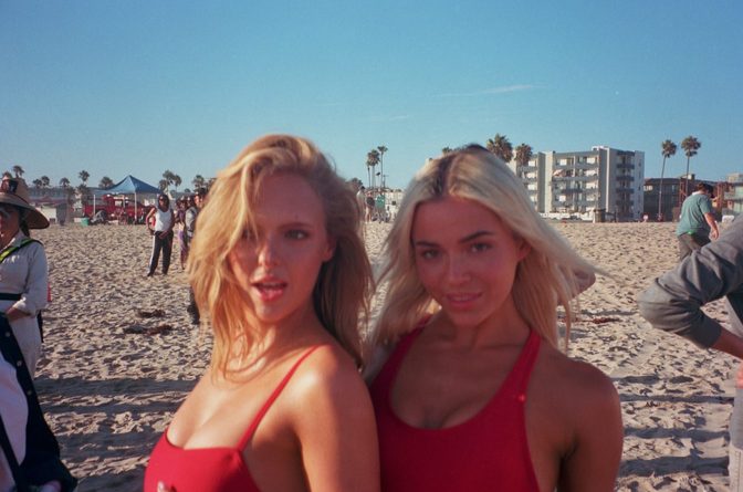 Baywatch Reboot Cast Red Swimsuit Venice Beach Heat