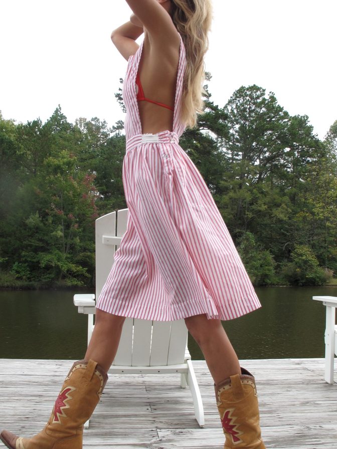Bella Hadid Red Bella Thong Ass Cowboy Boots Dock