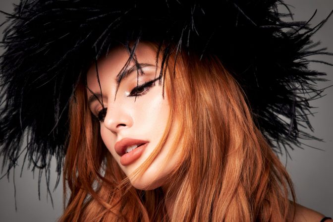 Bella Thorne Red Hair Black Blazer Boobs Indira Cesarine