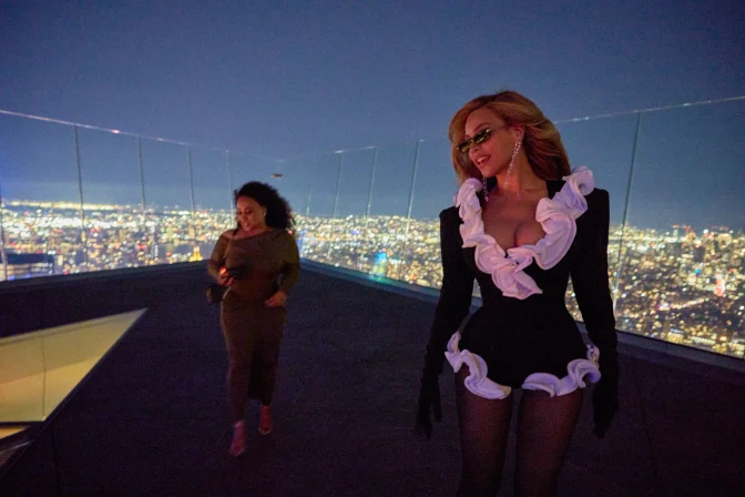 Beyonce Black Bodysuit Booty Sheer Tights Nyc