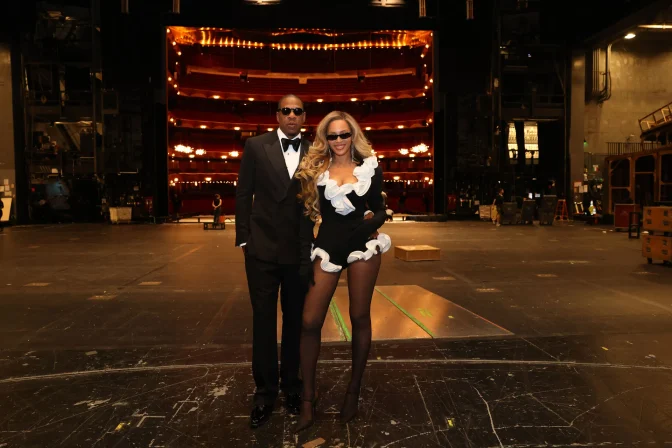 Beyonce Black Bodysuit Booty Sheer Tights Nyc