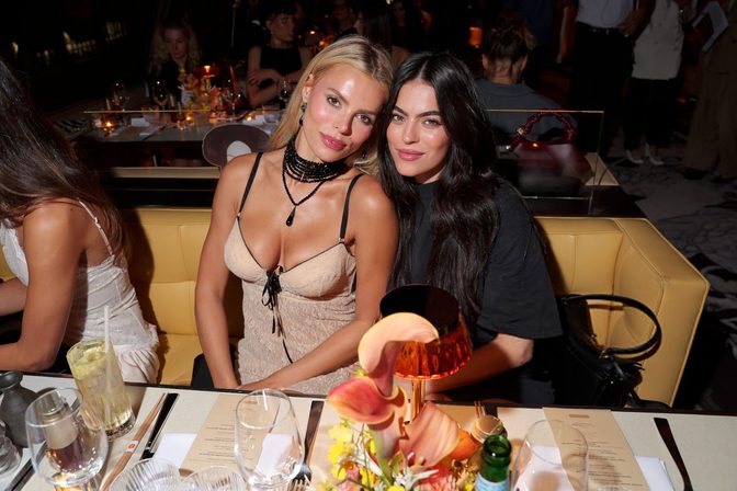 Brooks Nader Cleavage Lingerie Dress Clarins Dinner Paris