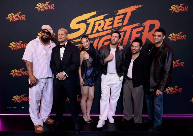 Callina Liang Braless Sheer Dress Street Fighter Red Carpet