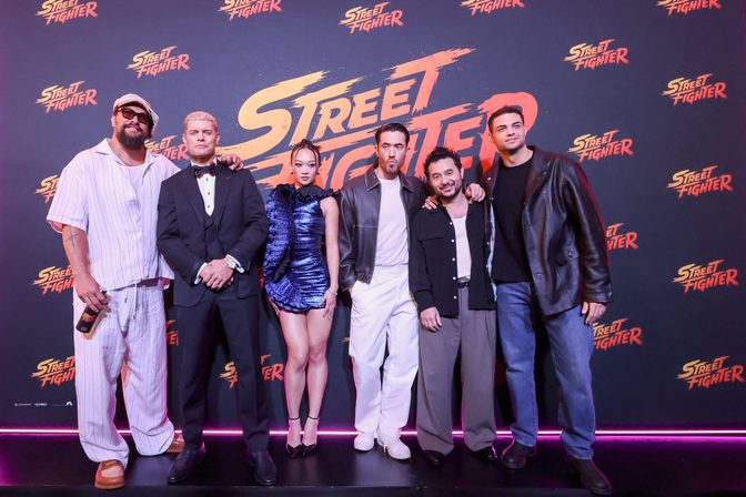Callina Liang Braless Sheer Dress Street Fighter Red Carpet