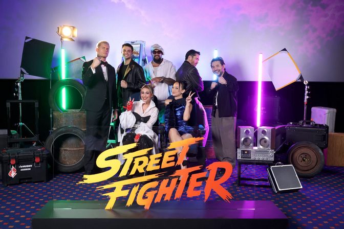 Callina Liang Braless Sheer Dress Street Fighter Red Carpet