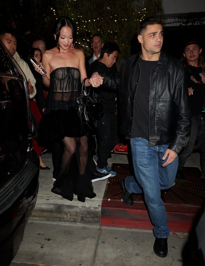 Callina Liang Sheer Black Mesh Dress Street Fighter After Party Tao